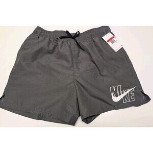 Nike 5IN Volley Short Men's Sports Swim Training Grey NESSA566-018 Large Lined